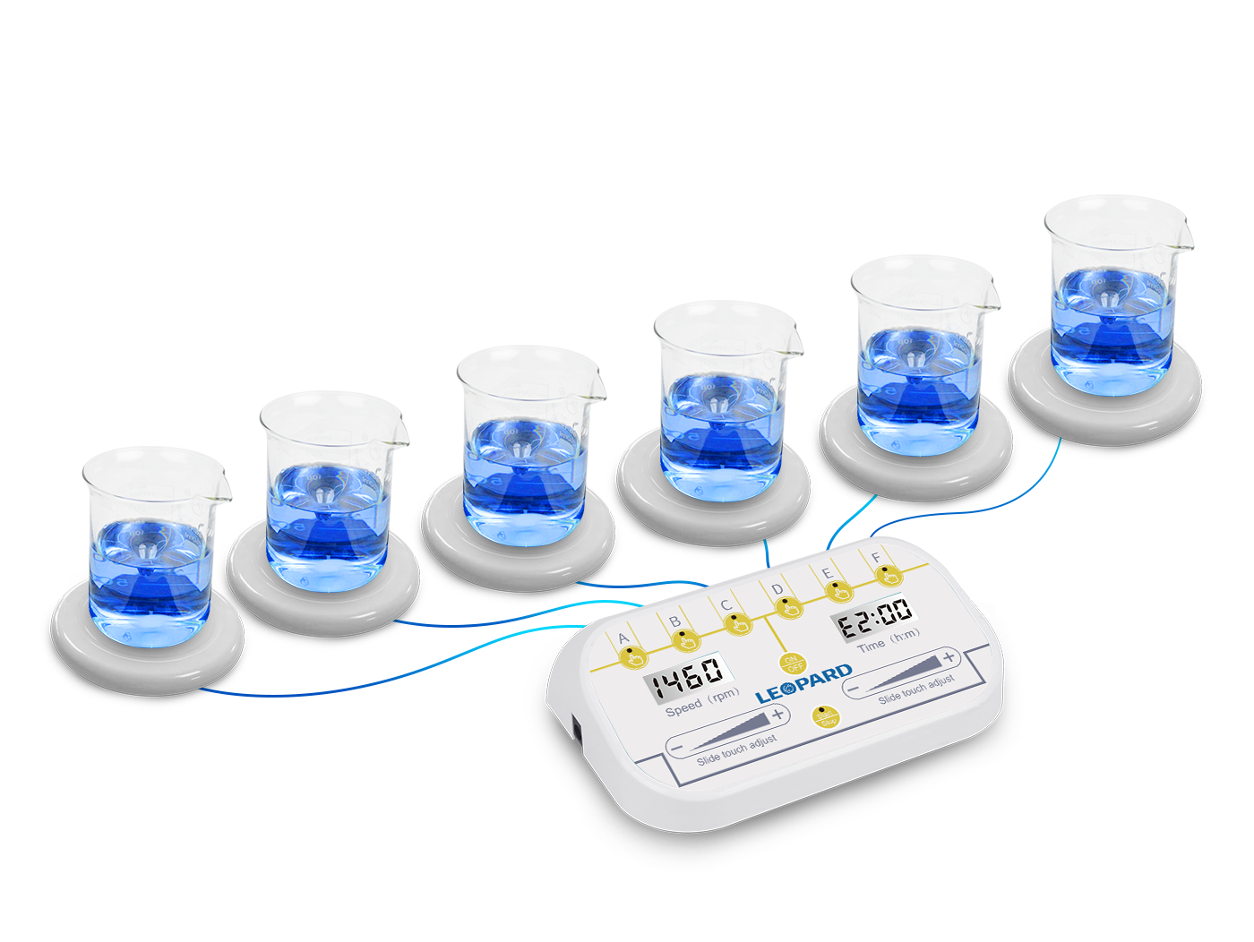 MS-6 水下多聯超薄磁力攪拌器